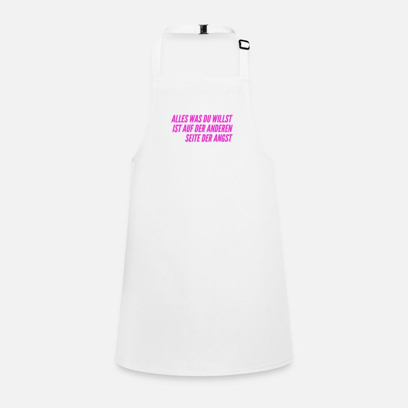 gehe durch die Angst Schürze für Kinder