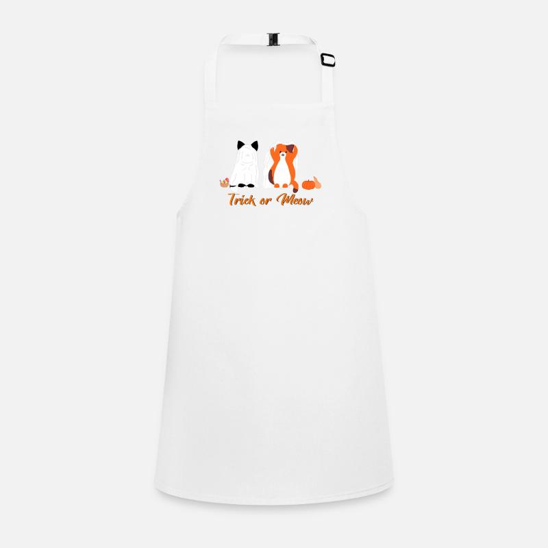 Halloween-Katzen Schürze für Kinder