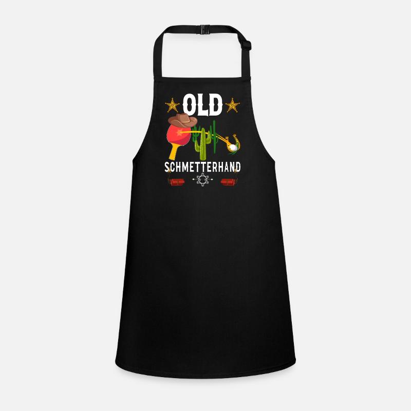 Old Butterfly Hand Table Tennis Design Children's Apron