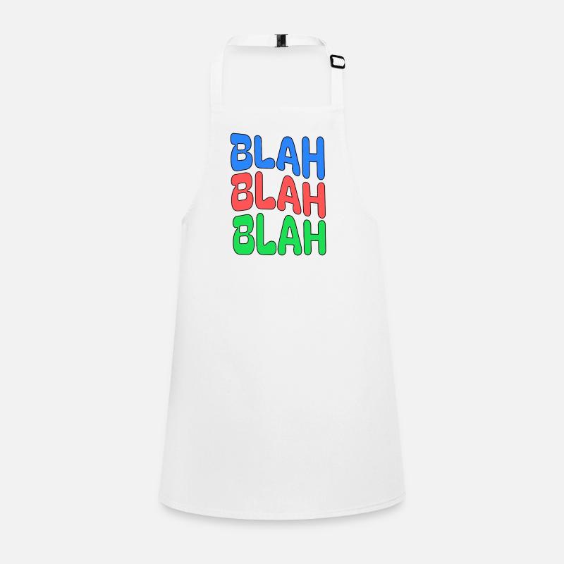BLAH BLAH BLAH Colorful Statement Children's Apron