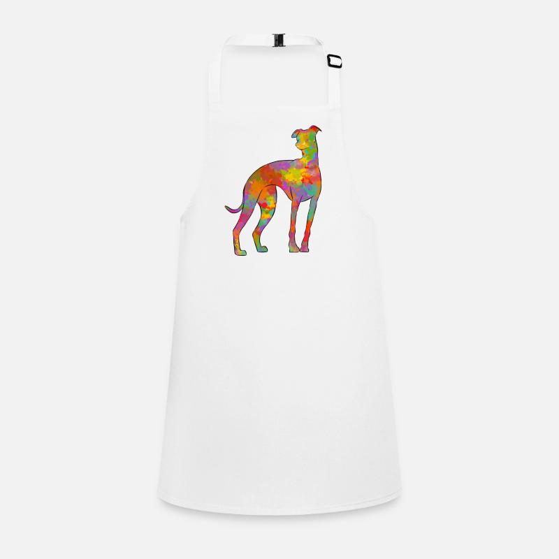 Whippet Multicolor 2 Schürze für Kinder