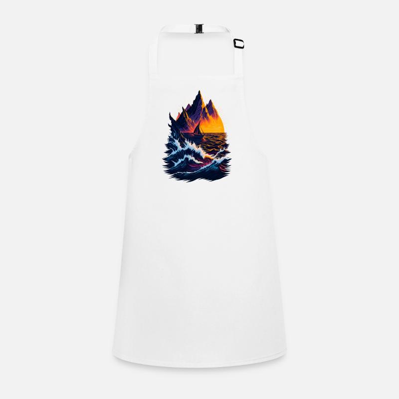 Fantastic landscape illustration Children's Apron