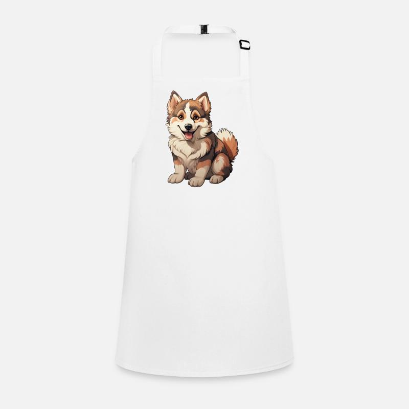 Petit chiot husky blond Tablier Enfant