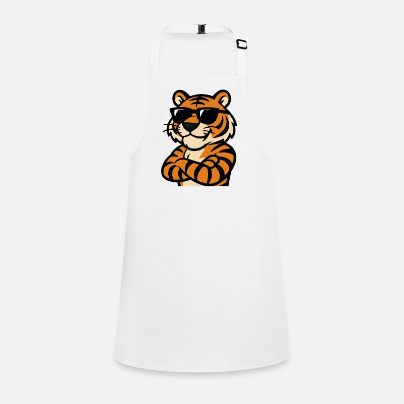 Tiger Sunglasses Children's Apron