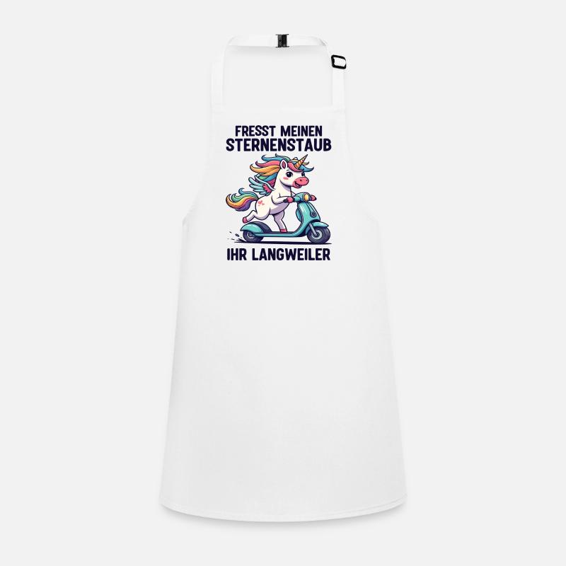 Roller-Einhorn Schürze für Kinder