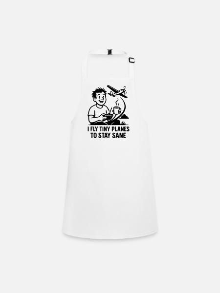 0006 Restez sain d’ - Tablier Enfant - blanc - Devant