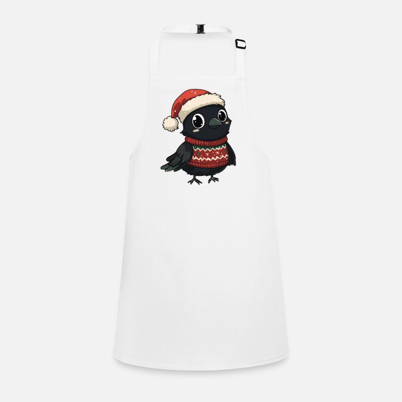 Noël de Corbeau Tablier Enfant
