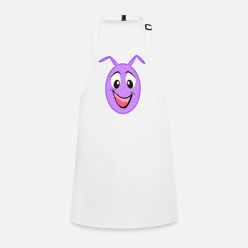 Purple Heart Fun Face Children's Apron