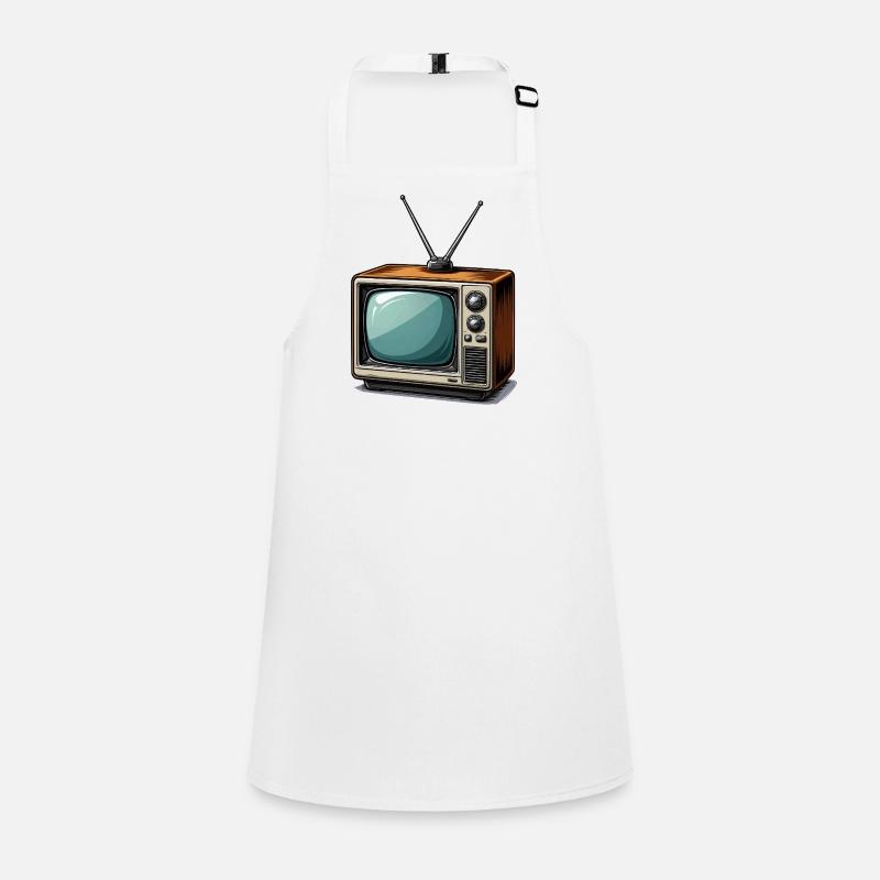 Retro TV with antennas Children's Apron