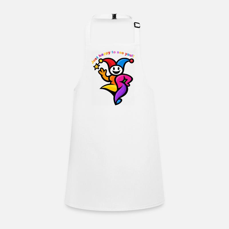 Colorful Jester Dance Greeting Children's Apron