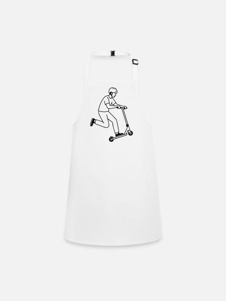 Trottinette cascade - Tablier Enfant - blanc - Devant