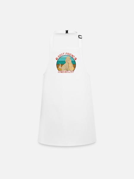Chat et chien mignons - Tablier Enfant - blanc