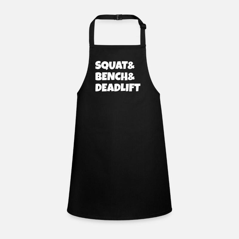 Squat Bench Deadlift Powerlifting Children's Apron