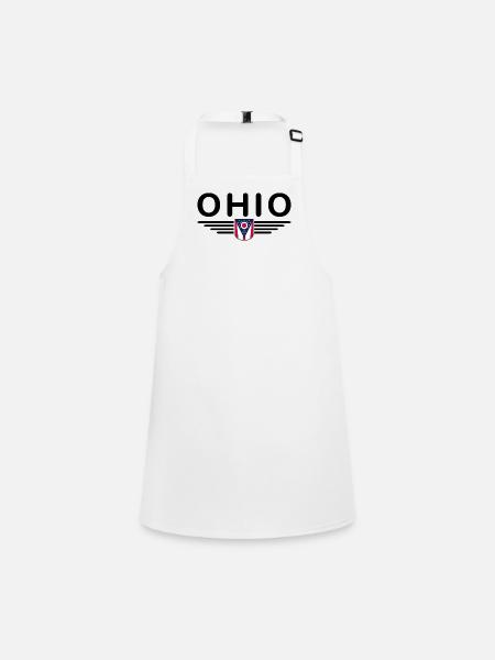 T-shirt de supporter de l'Ohio – Un incontournable pour les fans - Tablier Enfant - blanc - Devant