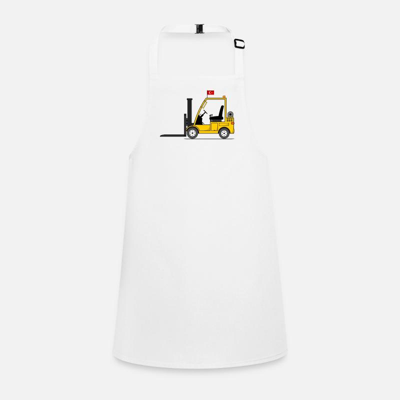 Forklift Turkey Flag Children's Apron