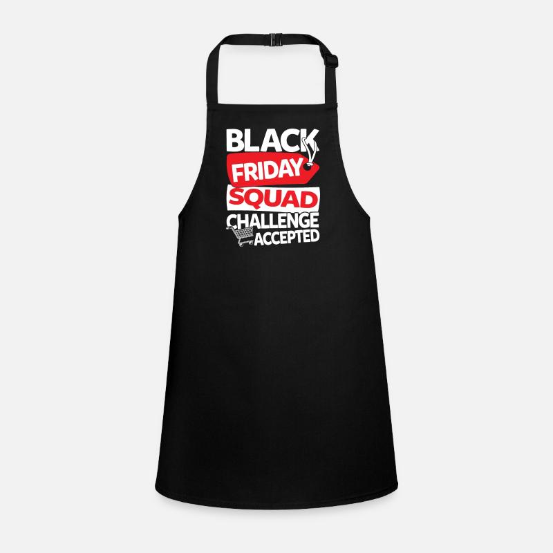 Black Friday Squad Challenge Accepted Schürze für Kinder
