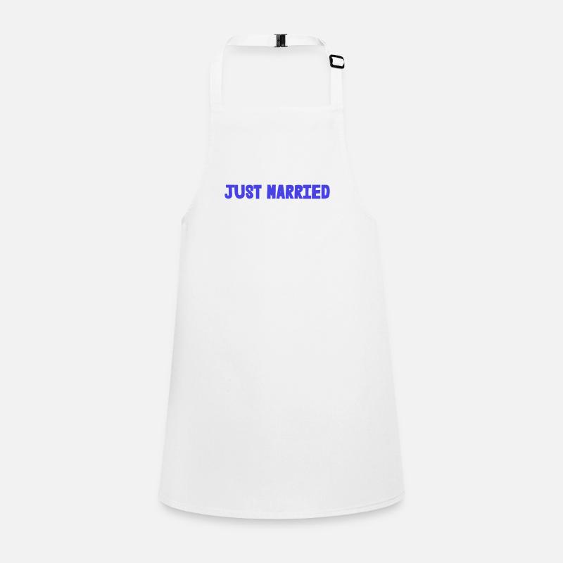 COUPLE. JUST MARRIED. EVJF. SAINT VALENTIN. MARIES Tablier Enfant