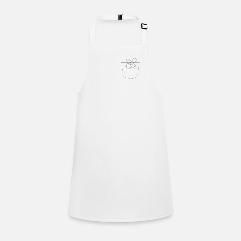 Poche poitrine avec tétine Tablier Enfant