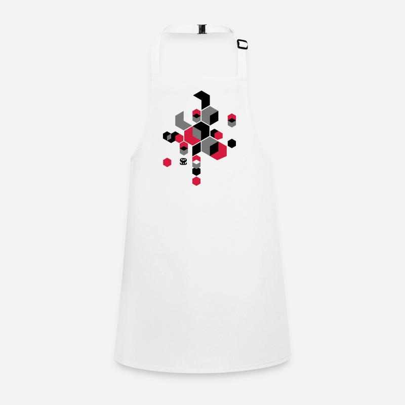 cubist - Children's Apron - white