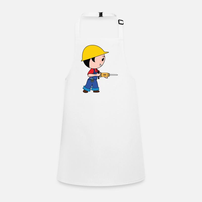 construction worker construction worker road construction tierfb Children's Apron