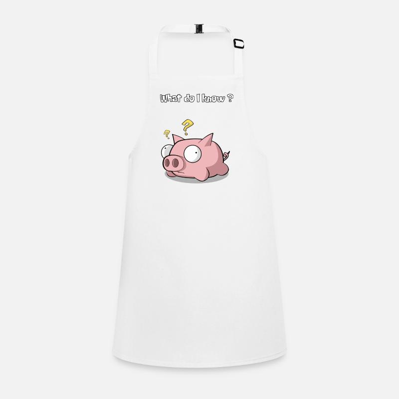 Cochon Piggy Sau Clueless Planless Tablier Enfant