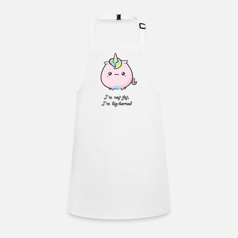 Licorne mignon mignon gros - Tablier Enfant - blanc