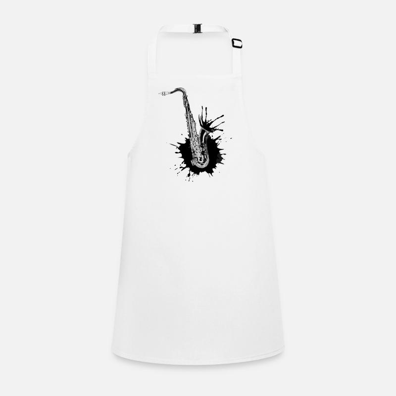 Black Saxophone Children's Apron