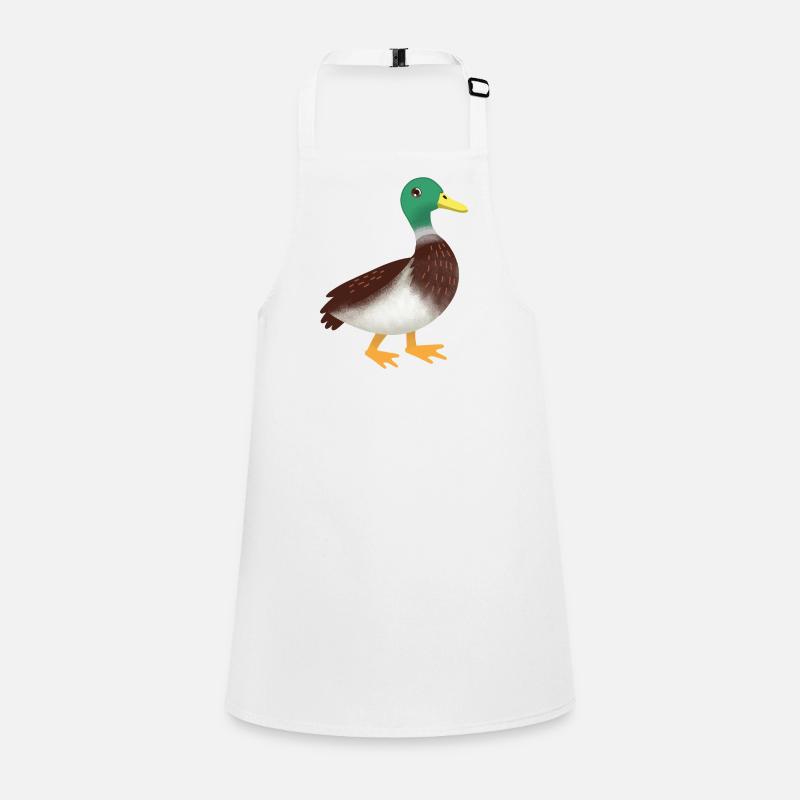 Main simple de canard colvert dessiné Tablier Enfant