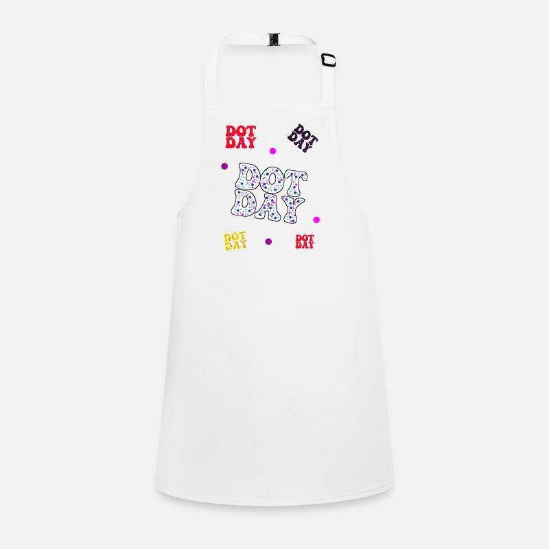 Dotday coloré - Motif de texte Tablier Enfant