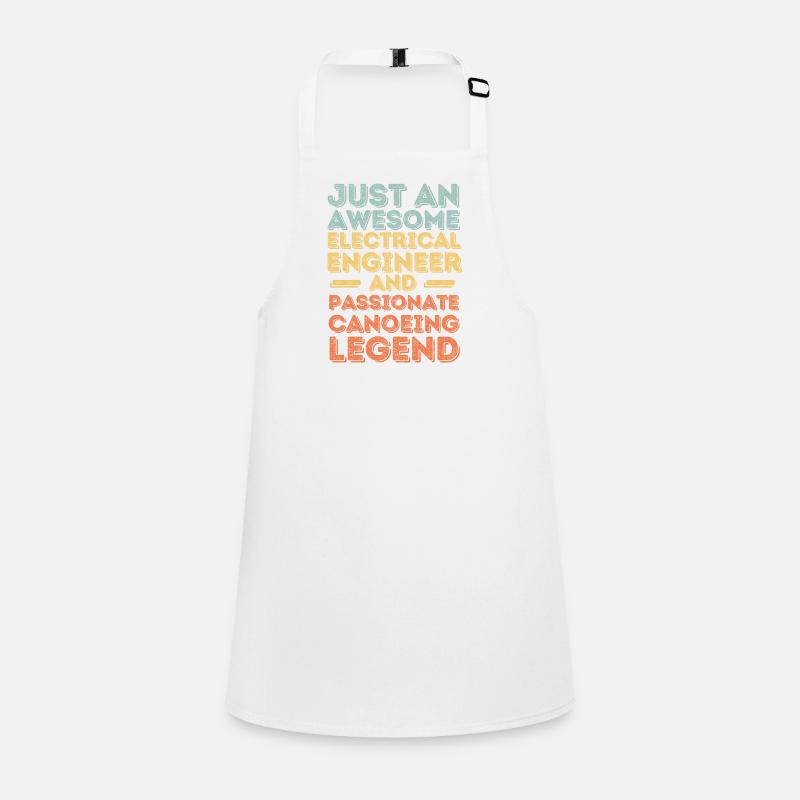 Electrical engineer canoe retro Children's Apron