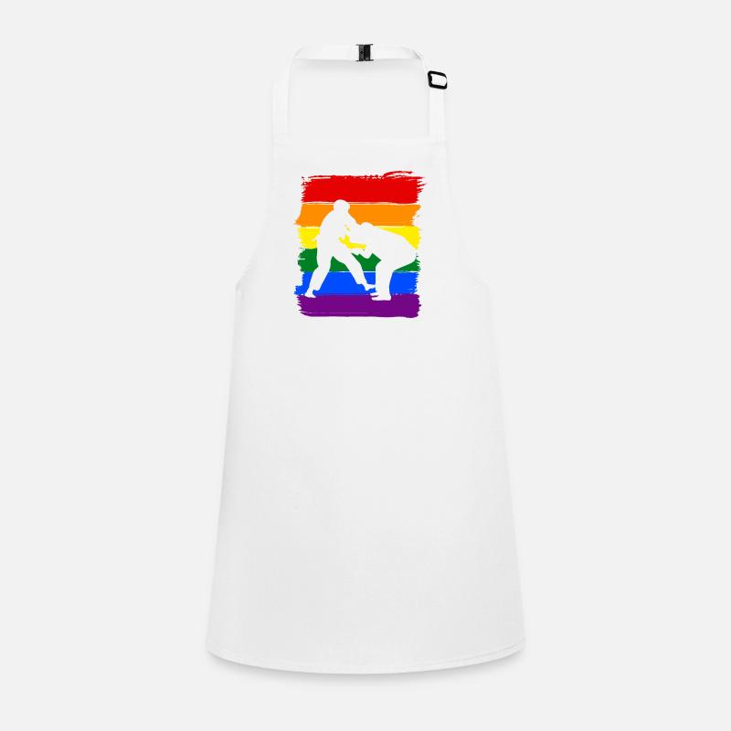 Judo LGBT Pride Schürze für Kinder
