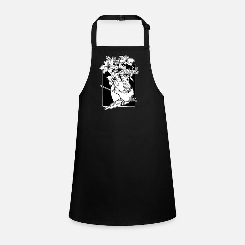 Schwalben Blume Schürze für Kinder