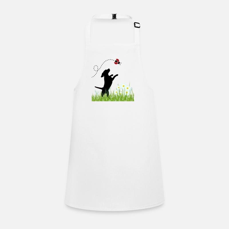 Spring design - dog, meadow and ladybug Children's Apron