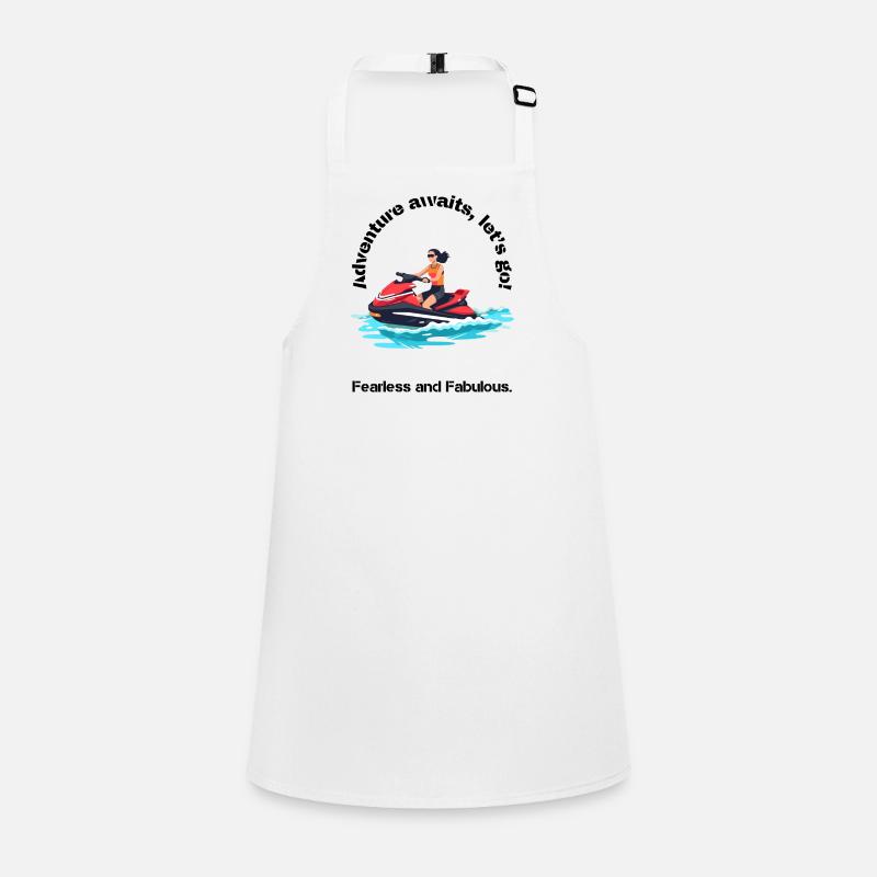 Vibrant Jet Ski Adventure Design Children's Apron