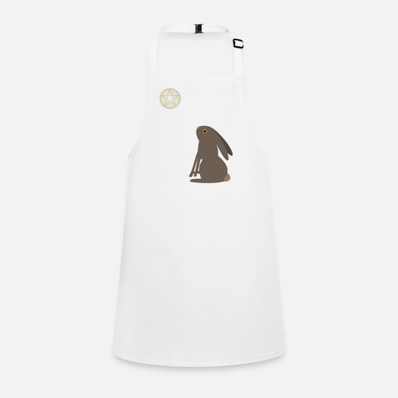 Magical Wiccan Hare and Pentacle Moon Children's Apron