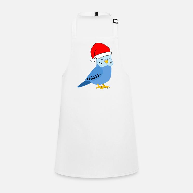 Noël - Perruche bleue festive Tablier Enfant