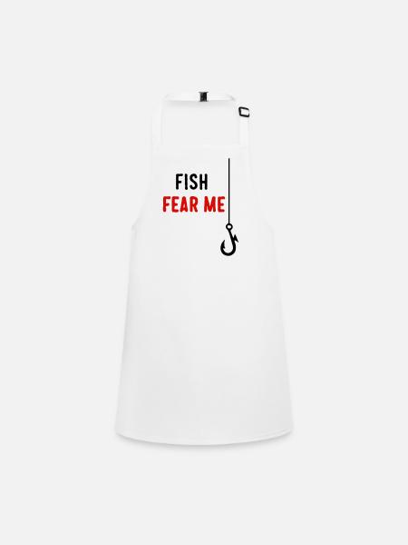 Fish Fear Me - Children's Apron - white - Front