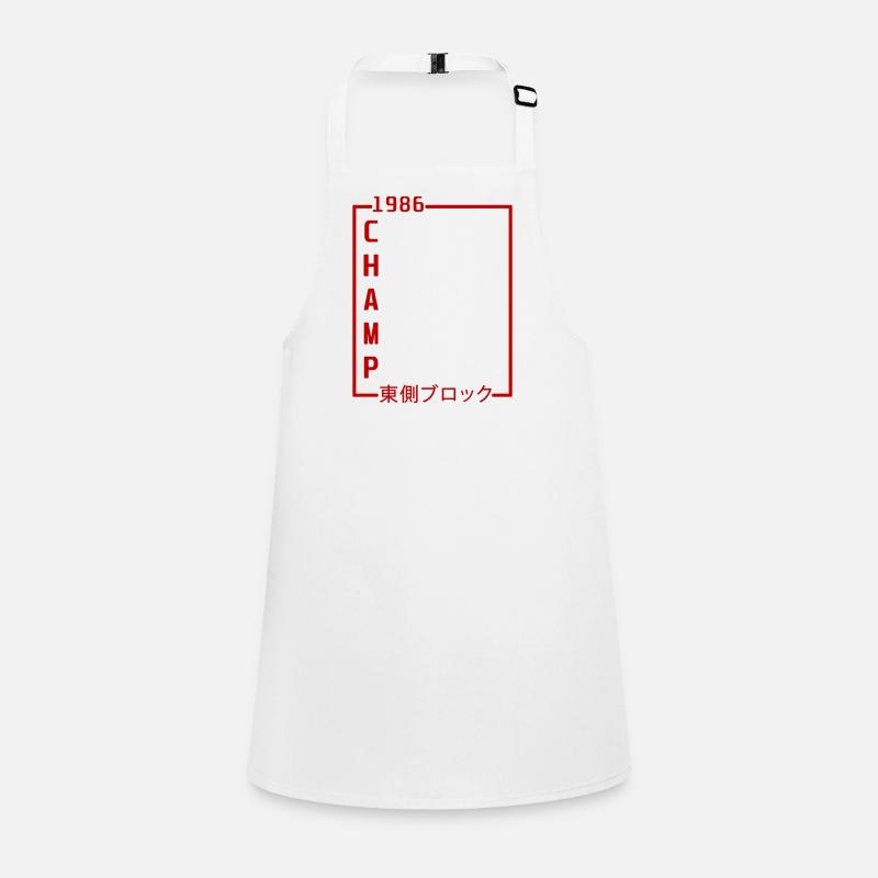 Champ 1986 Chinesisch Design Schürze für Kinder