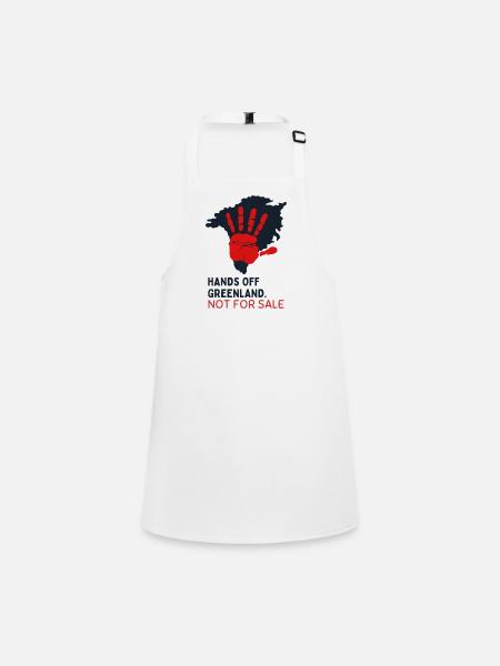 Hands Off Greenland Not For Sale  - Children's Apron - white - Front