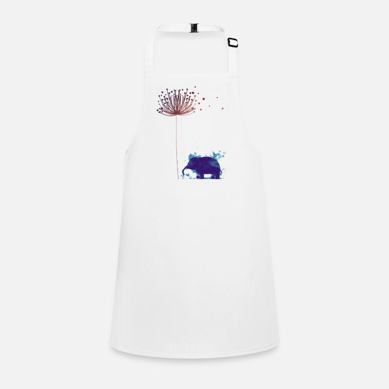 Dandelion Dream: Blue Elephant Children's Apron
