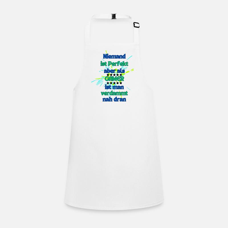 Creative gaming saying with fireworks Children's Apron