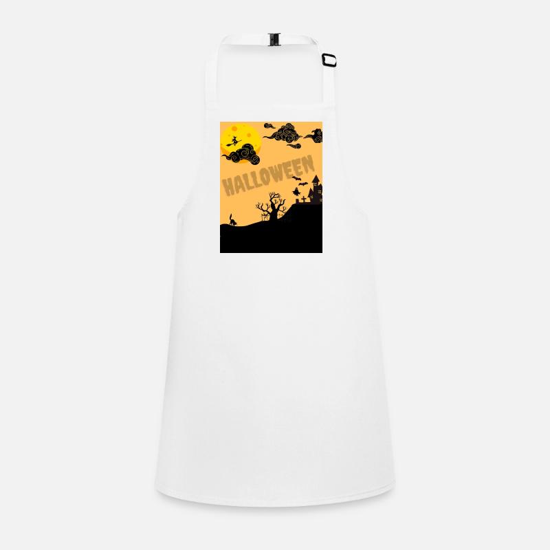 Halloween Silhouette von Moon Schürze für Kinder
