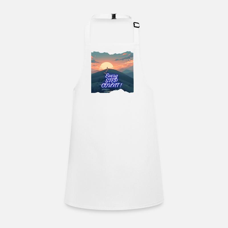 Every step counts Neon Horizon Children's Apron