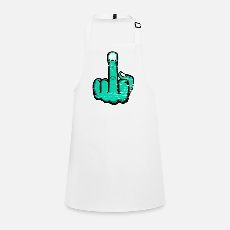 Majeur Stinky Finger Design Vert utilisé Tablier Enfant