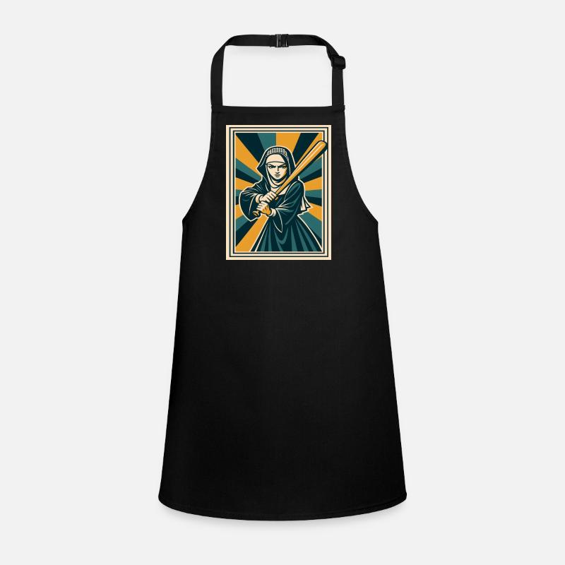 Nun with baseball bat Children's Apron