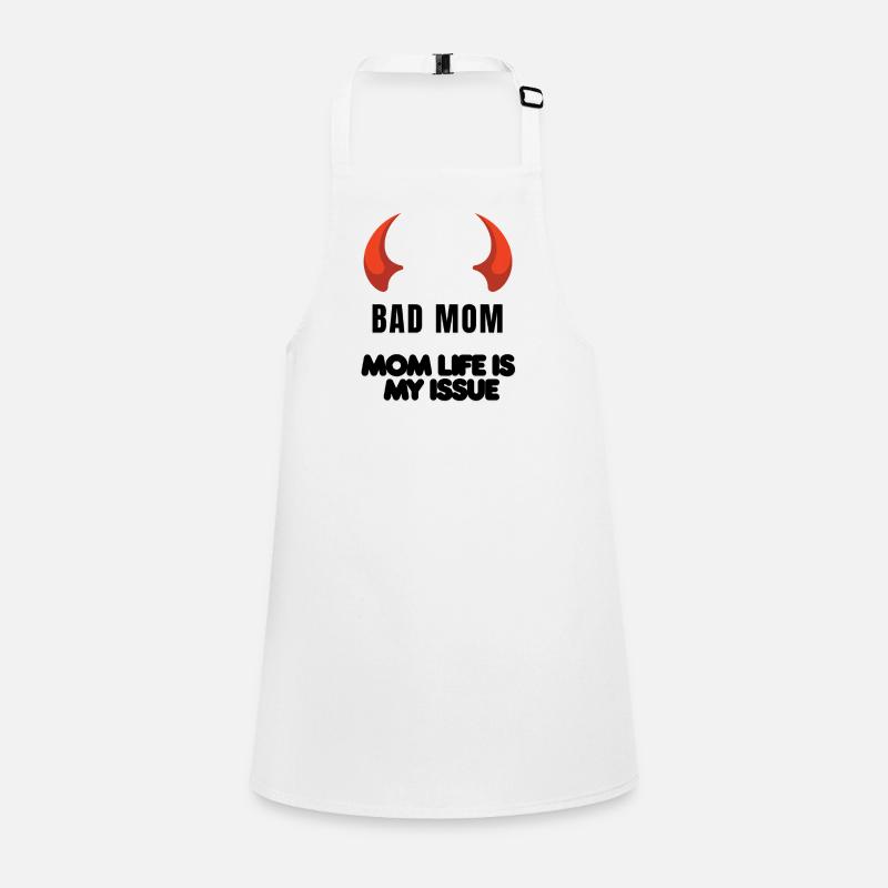 Silhouette des Cornes Rouges Tablier Enfant