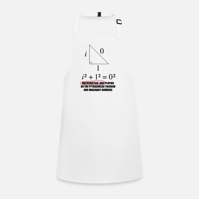 Funny math motif with Pythagoras joke Children's Apron
