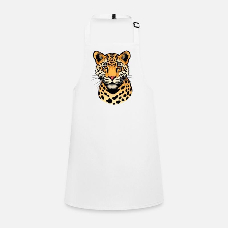 Leopard Leopard Head Gift Cat Lover Children's Apron