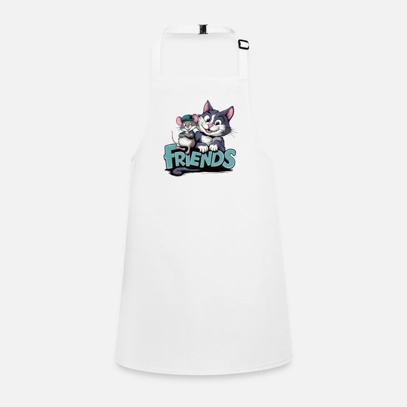 Amitié Amis Chat et Souris Pour Forever Tablier Enfant