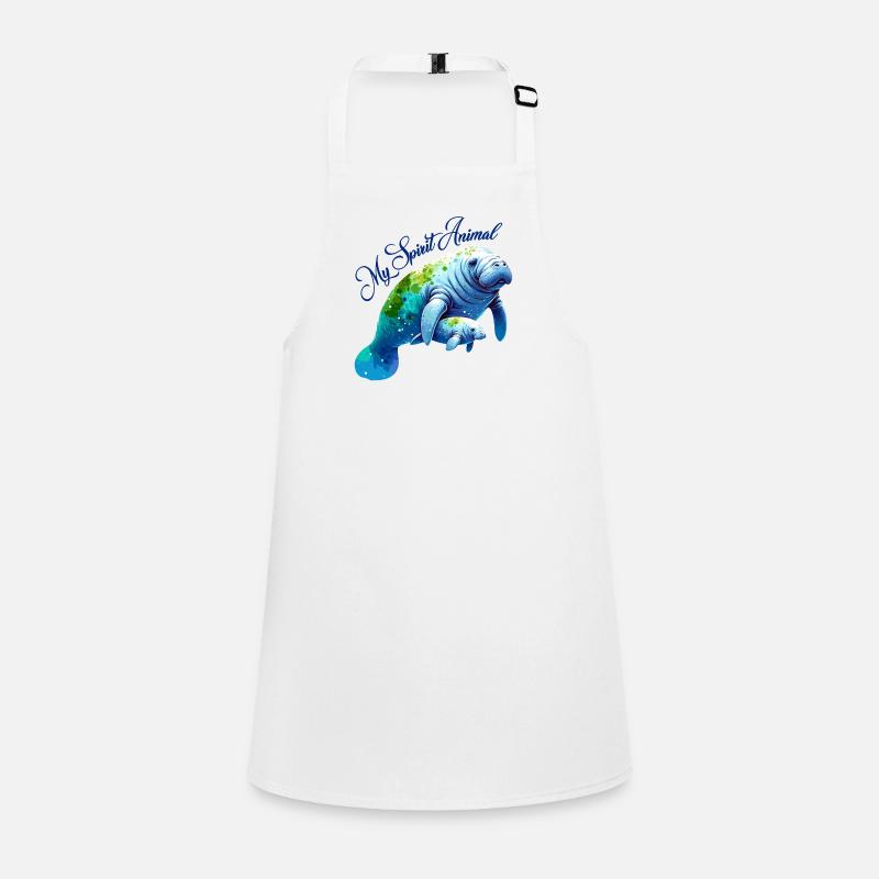 Manatee with calf Children's Apron